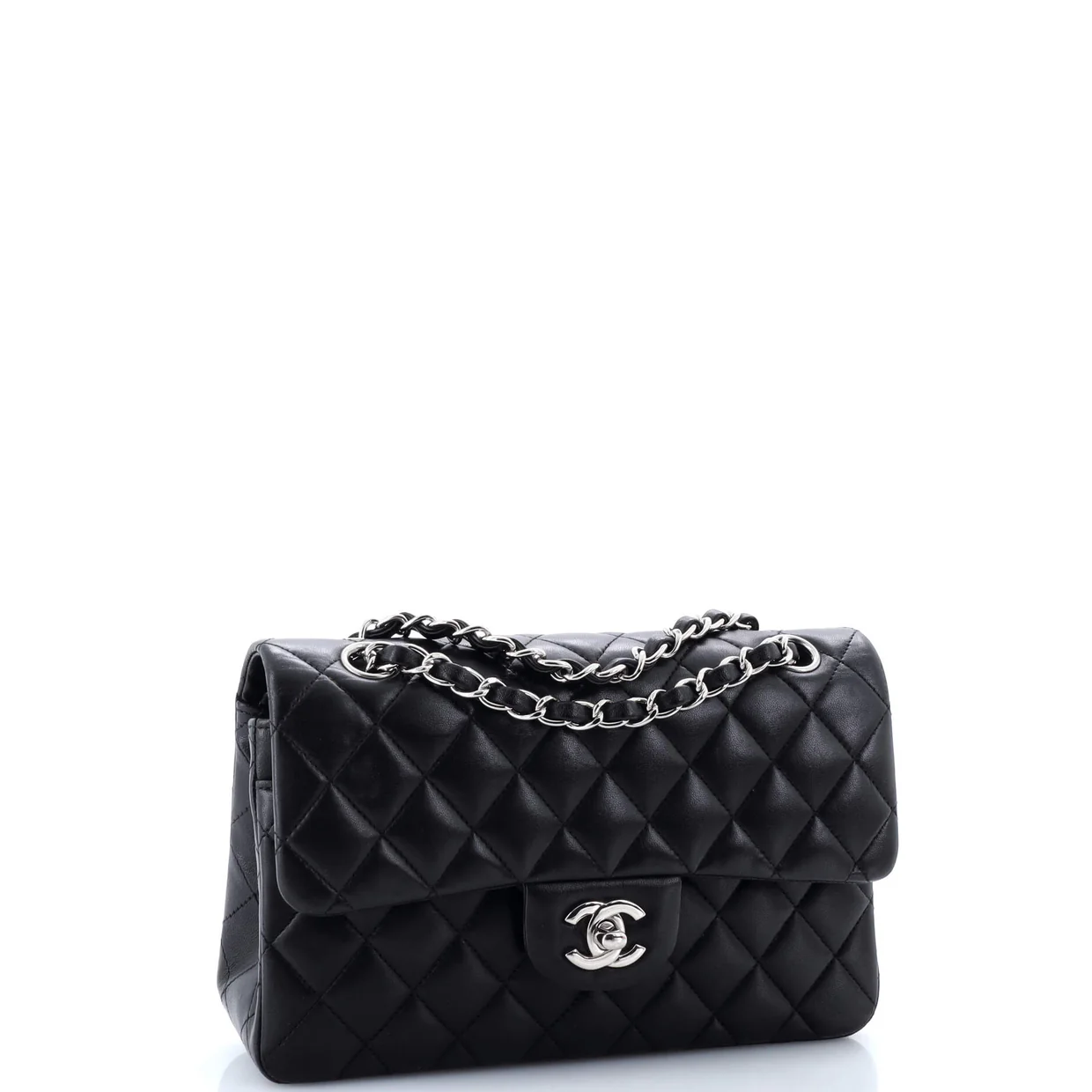 Classic Double Flap Bag Quilted Lambskin Small - Deep Luxury