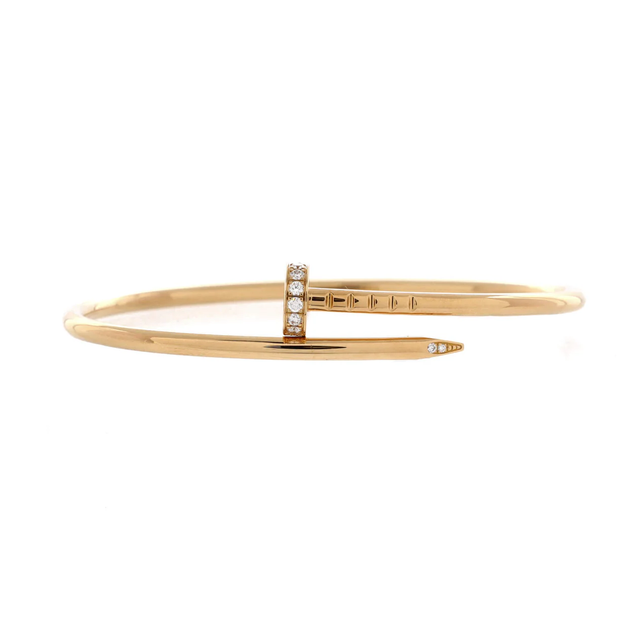 Juste un Clou Bracelet 18K Yellow Gold with Diamonds Small - Deep Luxury