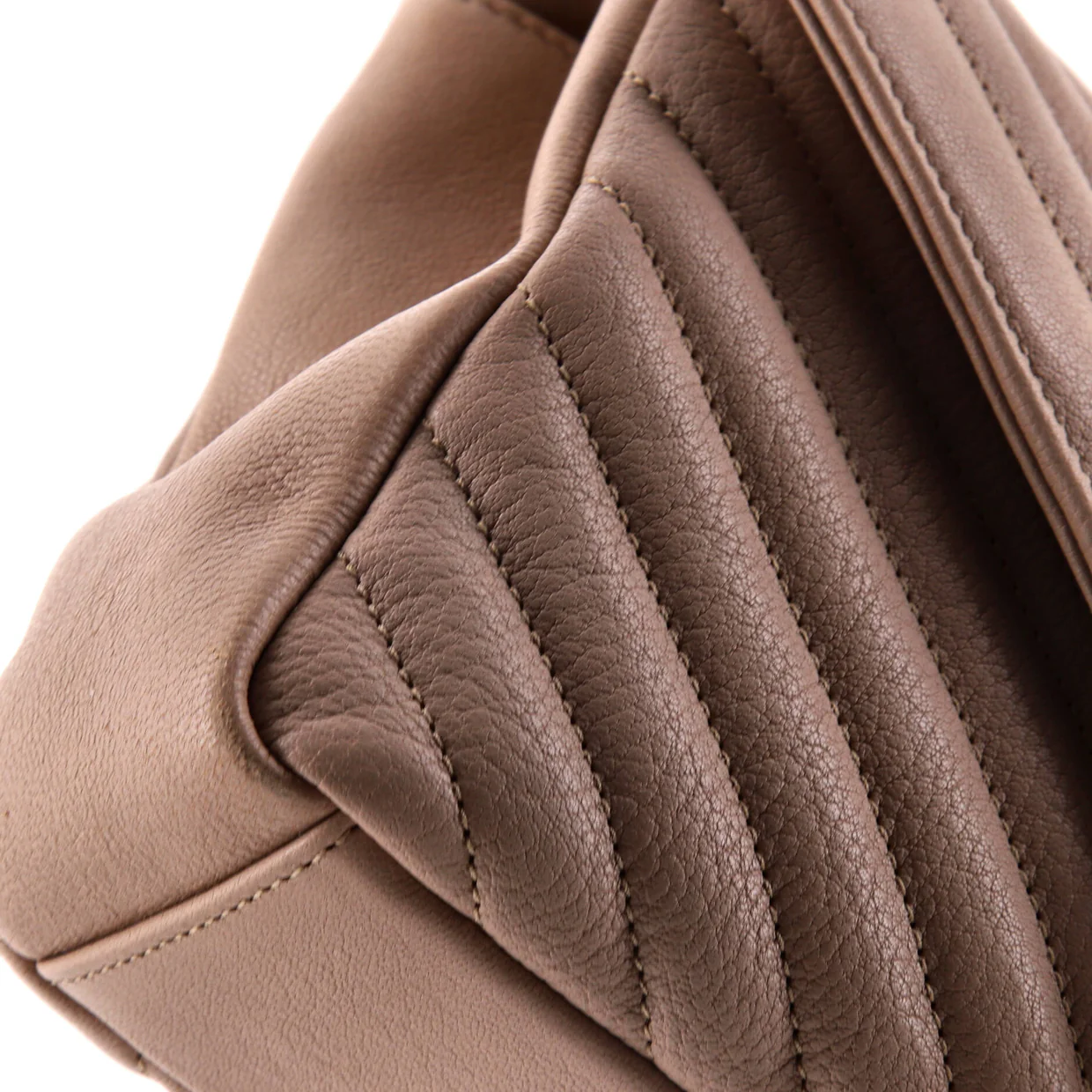 Classic Monogram College Bag Matelasse Chevron Leather Medium - Deep Luxury