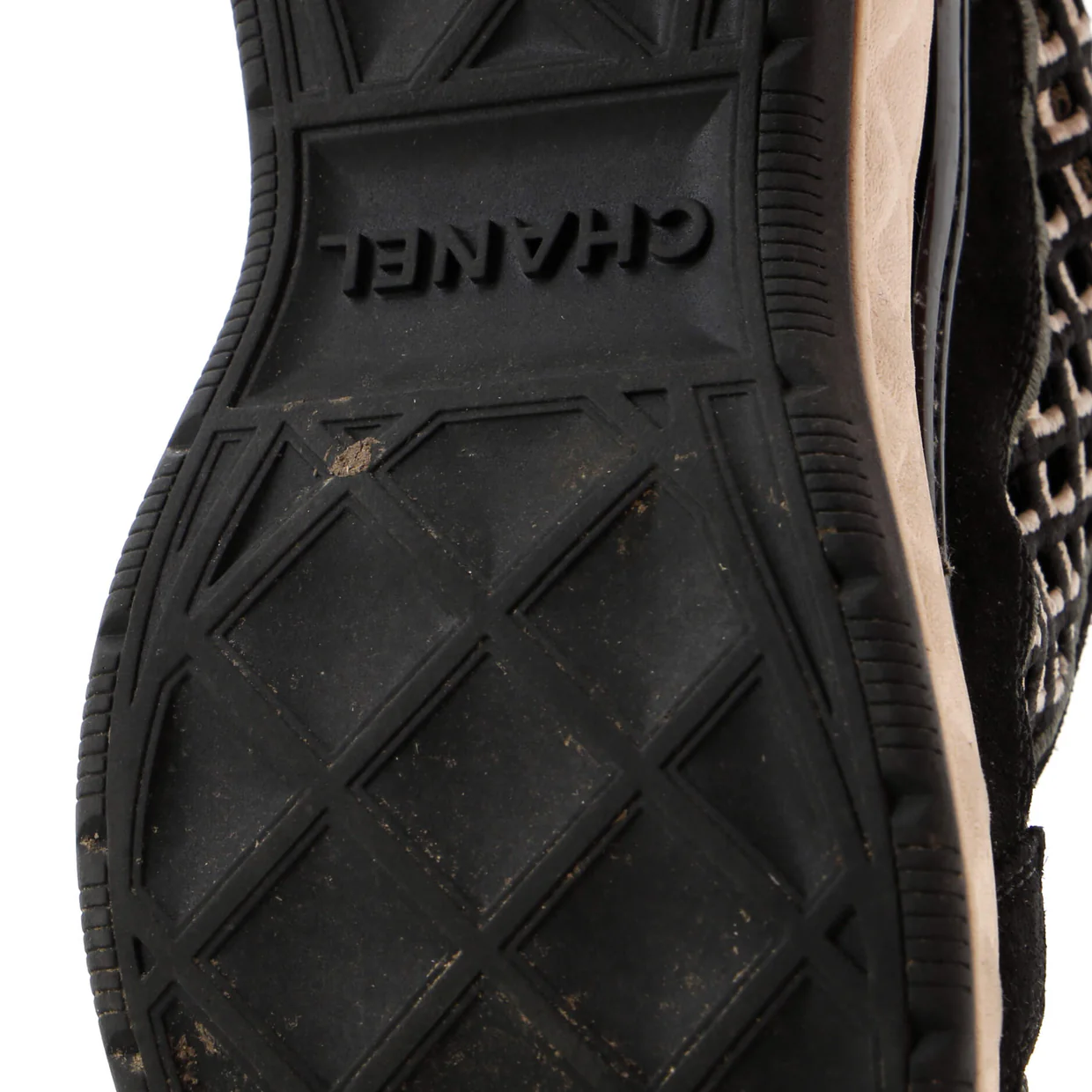 Women's CC Embroidery Sneakers Calfskin and Suede - Deep Luxury