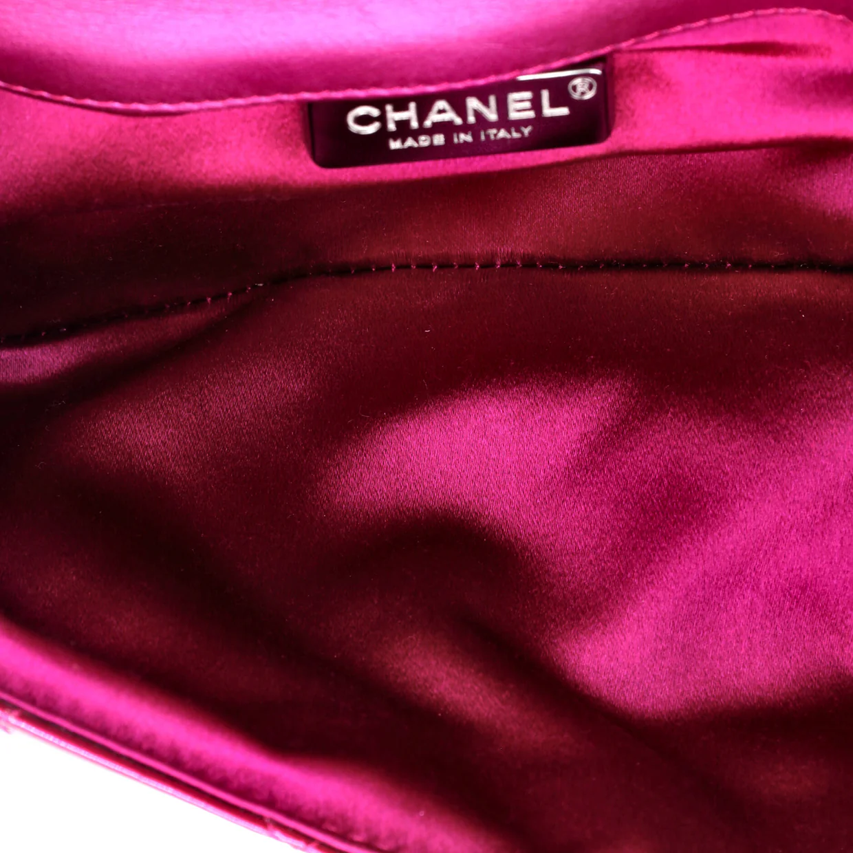 Metal Handle Clutch Quilted Metallic Patent Medium - Deep Luxury