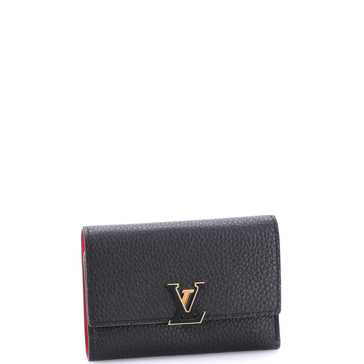 Capucines Wallet Leather Compact - Deep Luxury