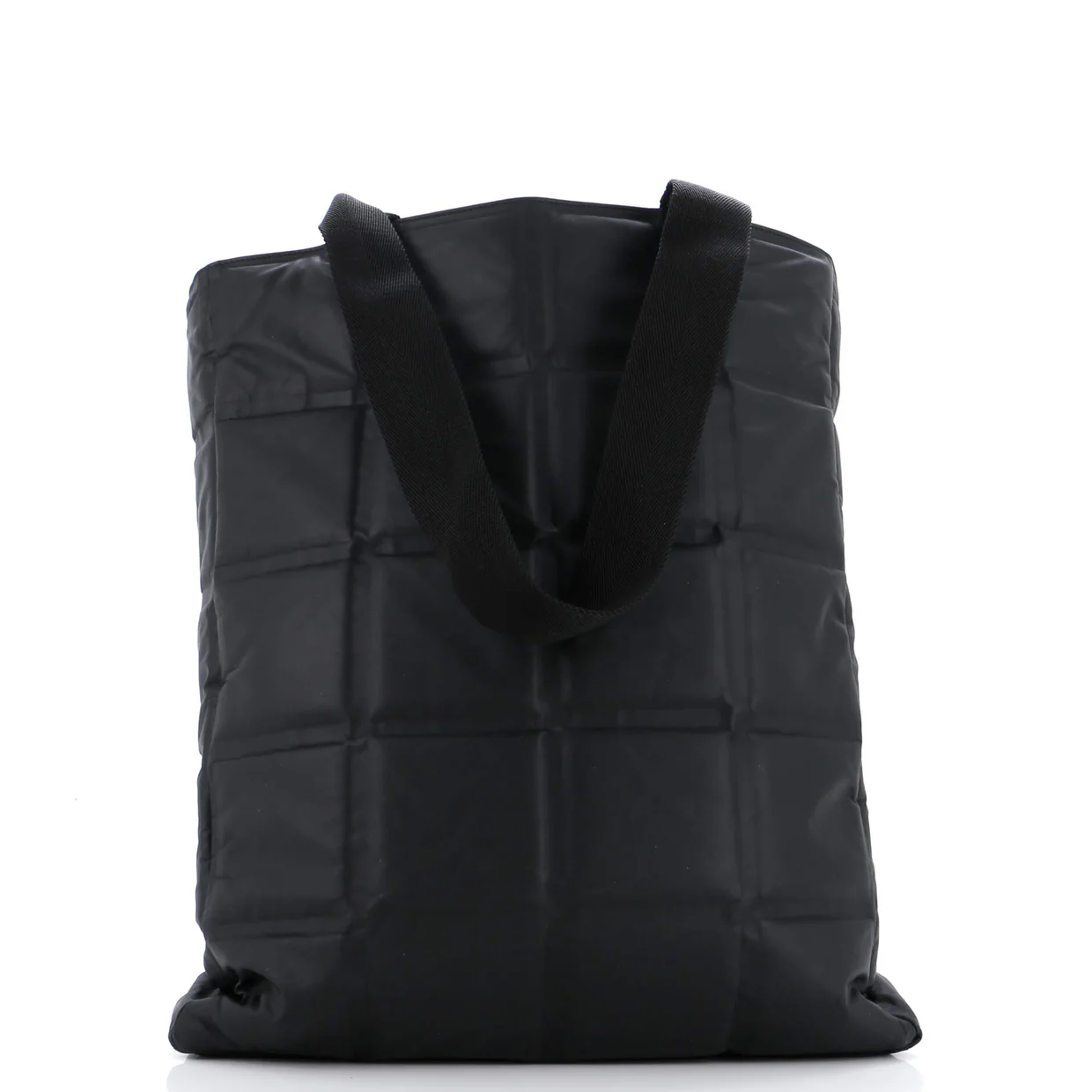 Open Tote Embossed Padded Leather Tall - Deep Luxury