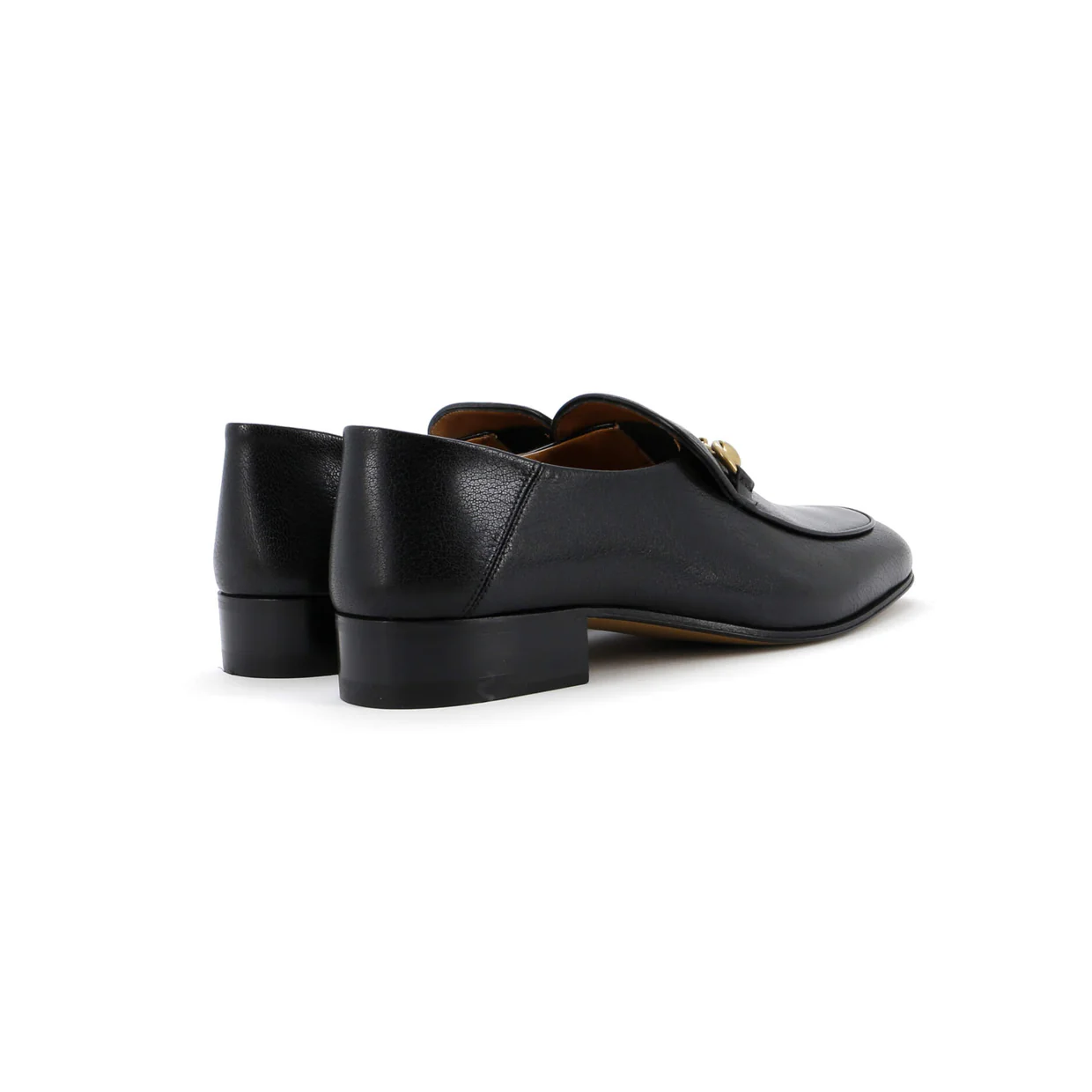 Women's Horsebit Mid-Heel Loafers Leather - Deep Luxury