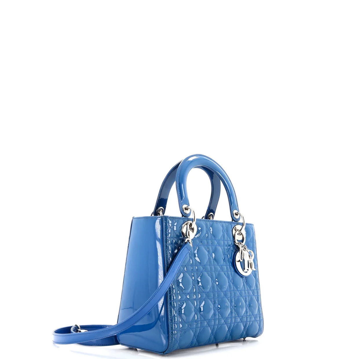 Lady Dior Bag Cannage Quilt Patent Medium - Deep Luxury