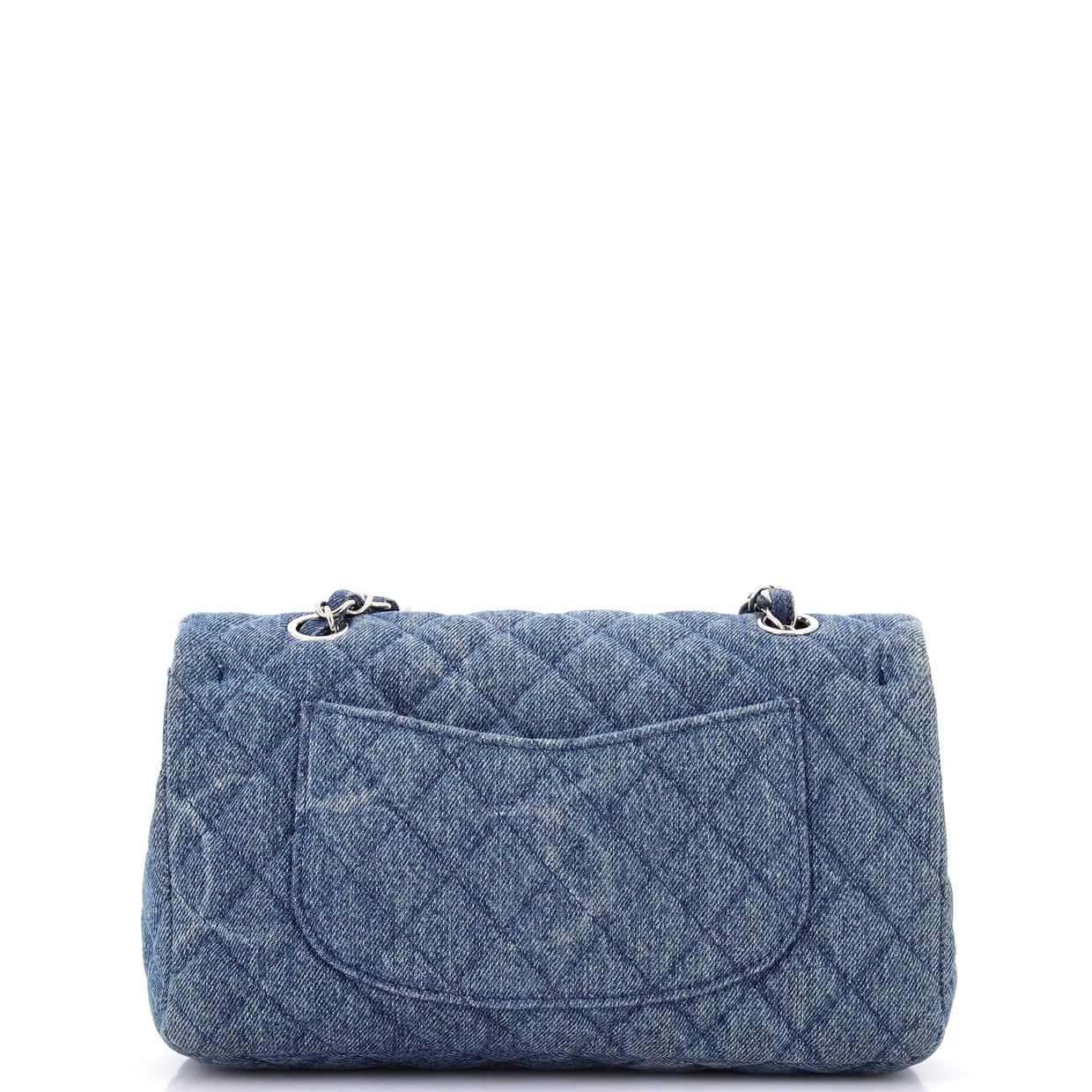 Classic Single Flap Bag Quilted CC Printed Denim Medium - Deep Luxury