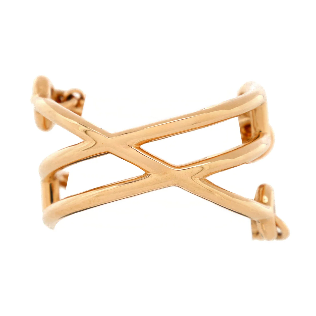 Chaine d'Ancre Chaos Ring 18K Rose Gold with Diamonds Medium - Deep Luxury