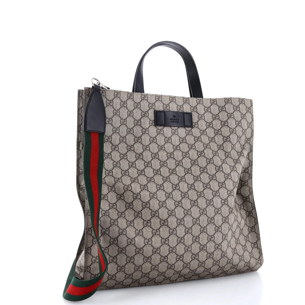 Convertible Soft Open Tote GG Coated Canvas Tall - Deep Luxury