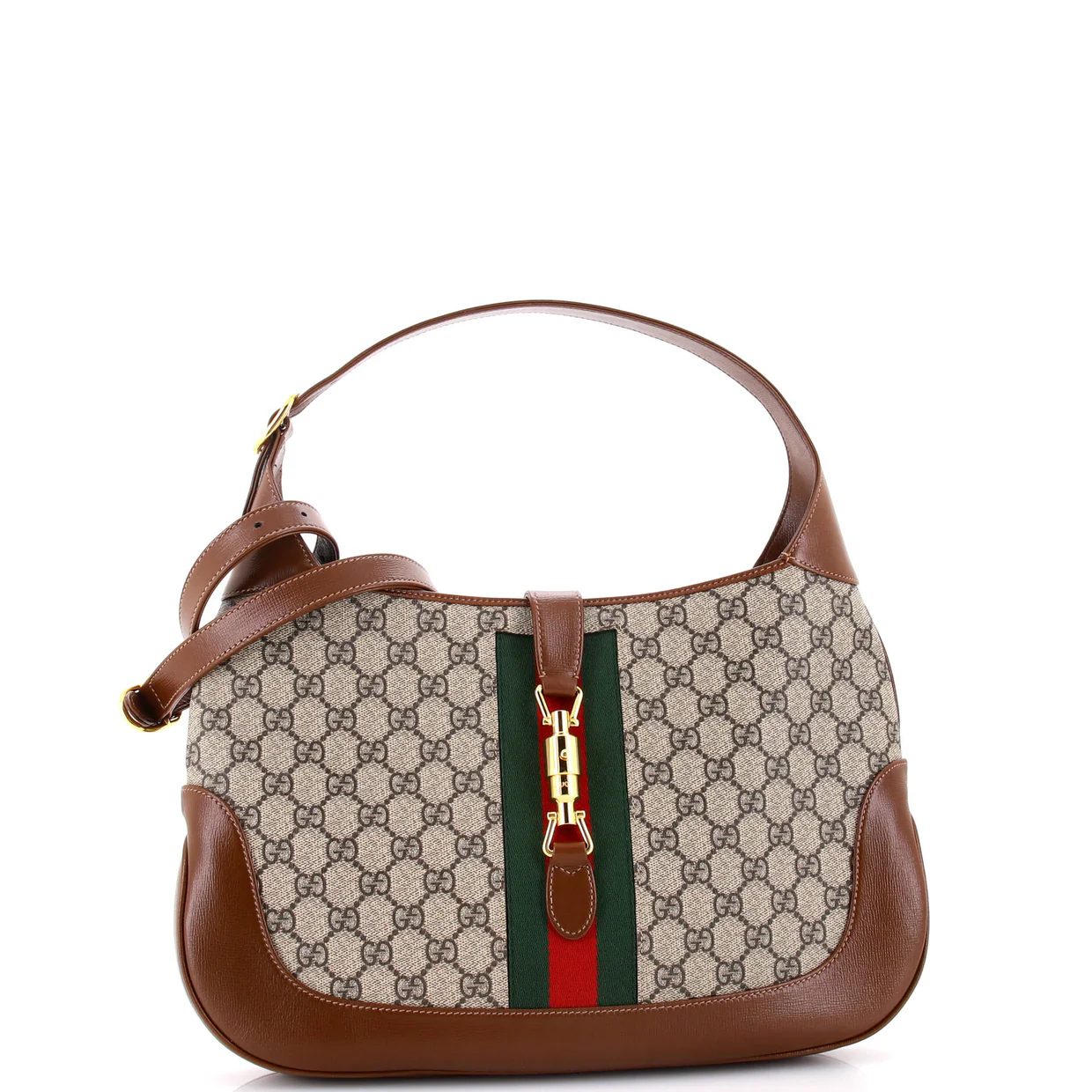 Jackie 1961 Hobo GG Coated Canvas Medium - Deep Luxury