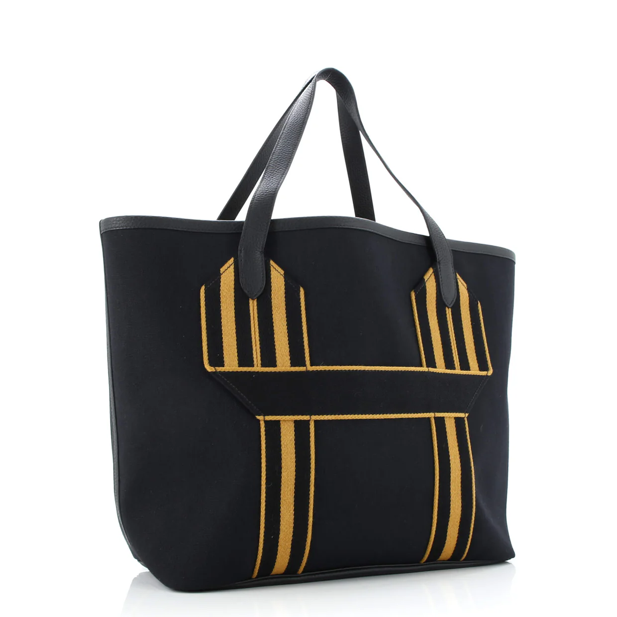 Pursangle Tote Canvas with Leather - Deep Luxury