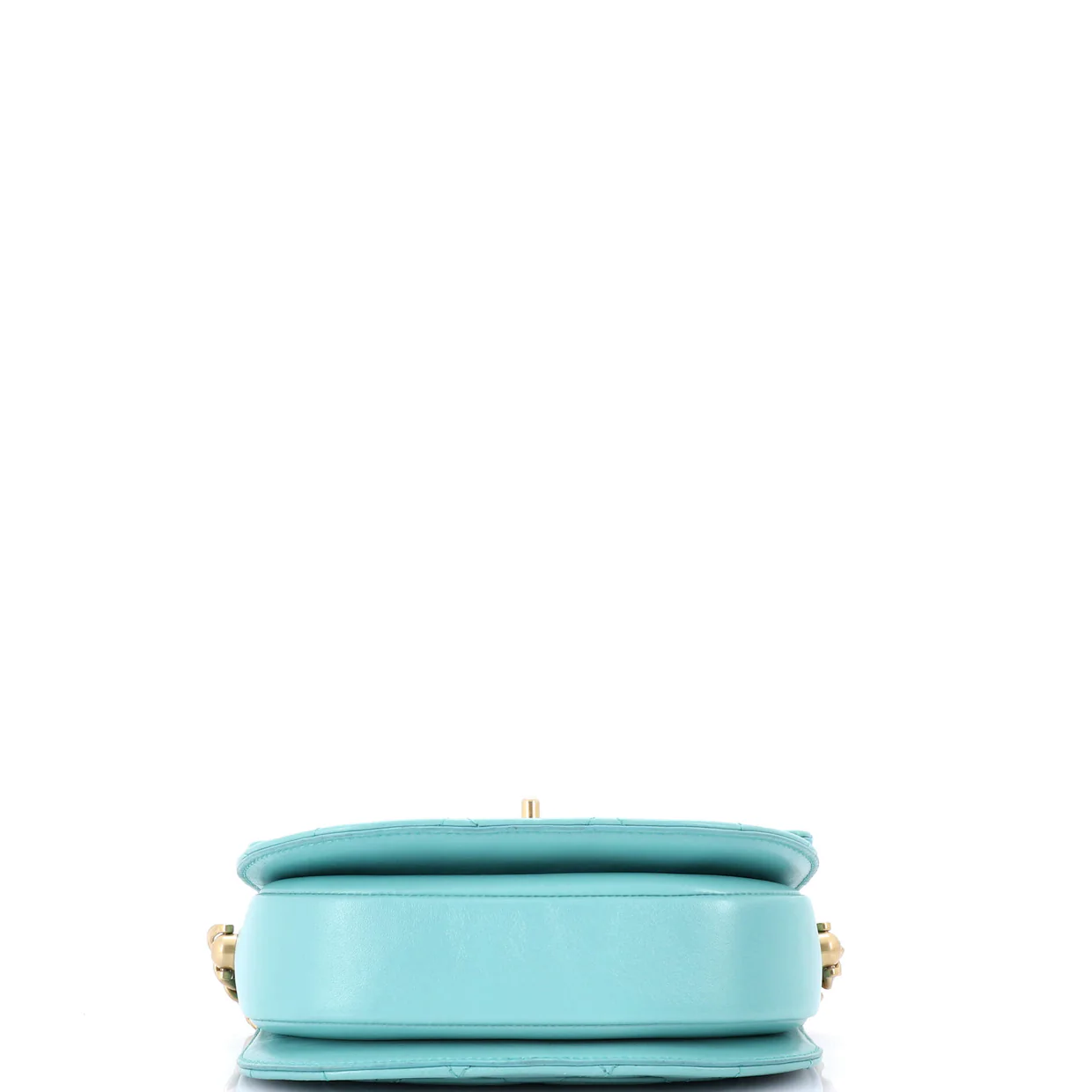 Moon Flap Messenger Bag Quilted Calfskin Mini - Deep Luxury