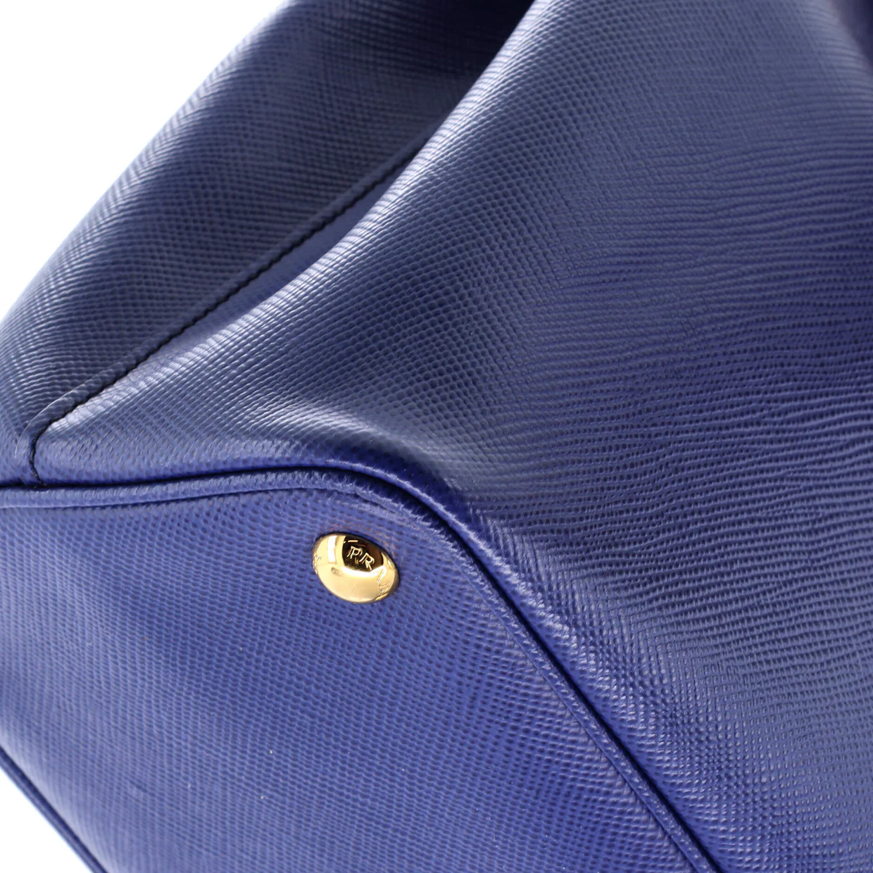Cuir Double Tote Saffiano Leather Medium - Deep Luxury