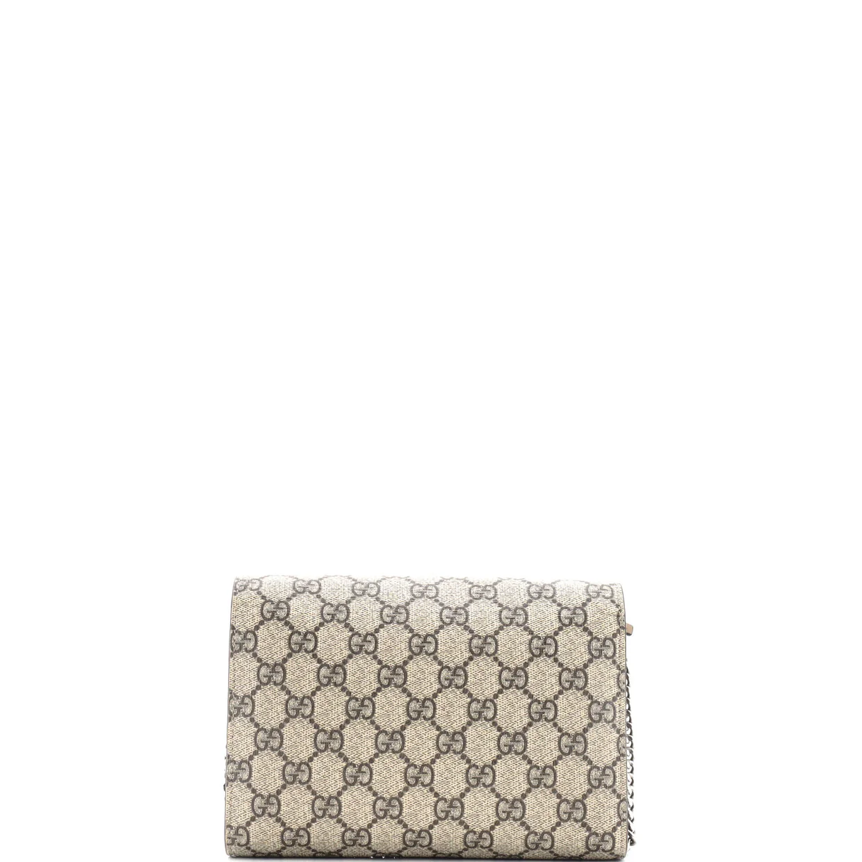 Dionysus Chain Wallet GG Coated Canvas Small - Deep Luxury