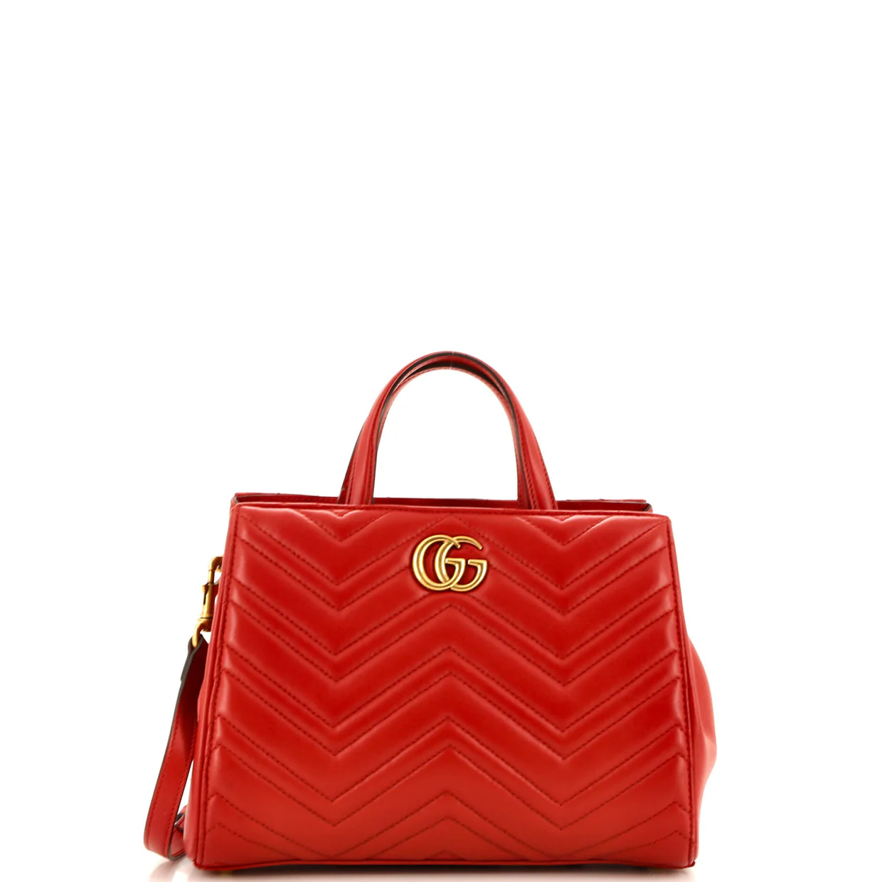 GG Marmont Tote Matelasse Leather Small - Deep Luxury