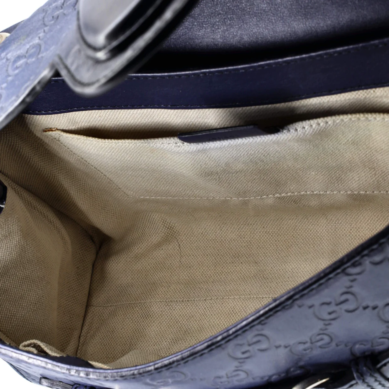 Emily Chain Flap Bag Guccissima Leather Medium - Deep Luxury