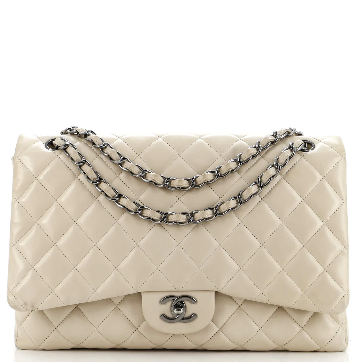 Classic Single Flap Bag Quilted Lambskin Jumbo - Deep Luxury