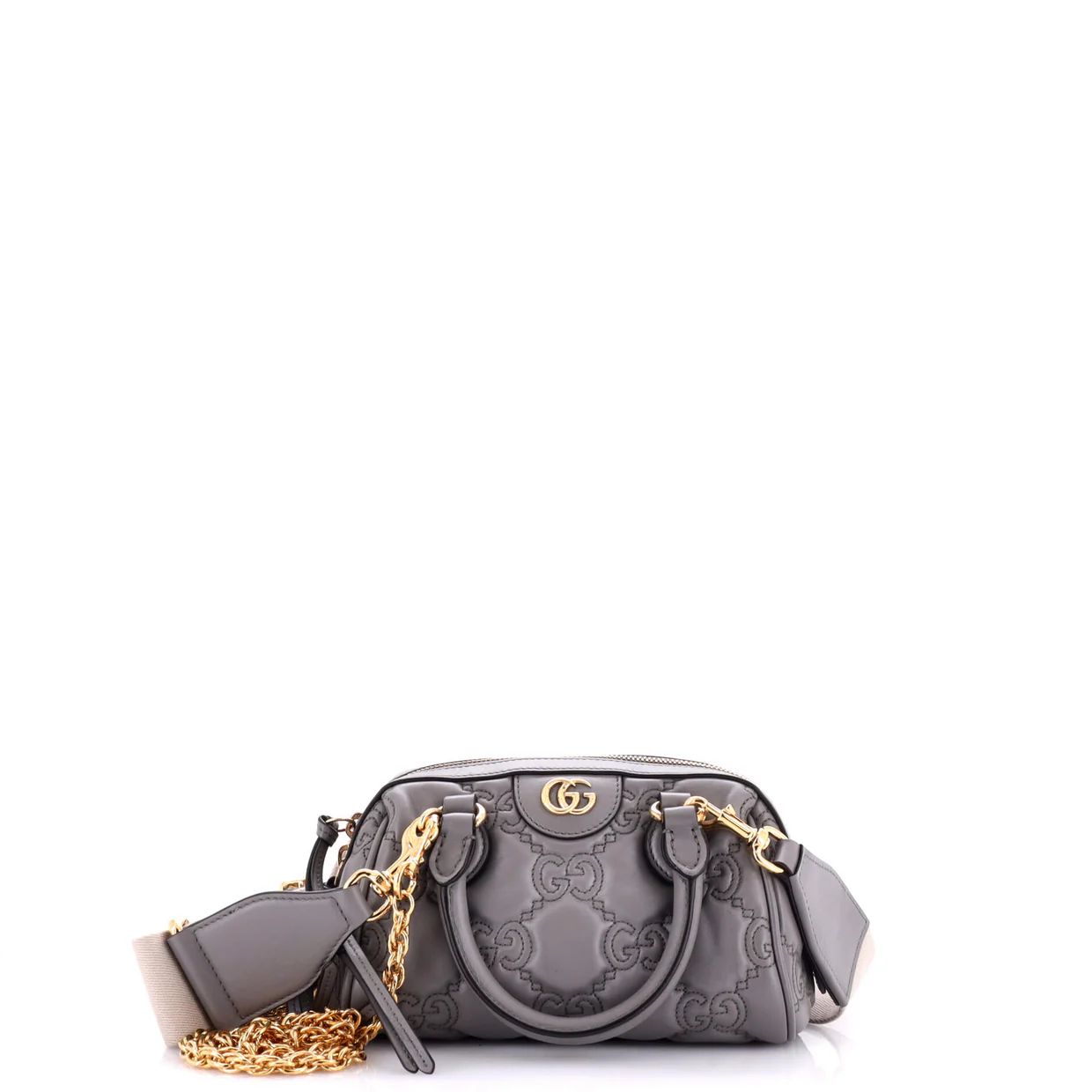 Ophidia Convertible Boston Top Handle Bag GG Matelasse Leather Mini - Deep Luxury