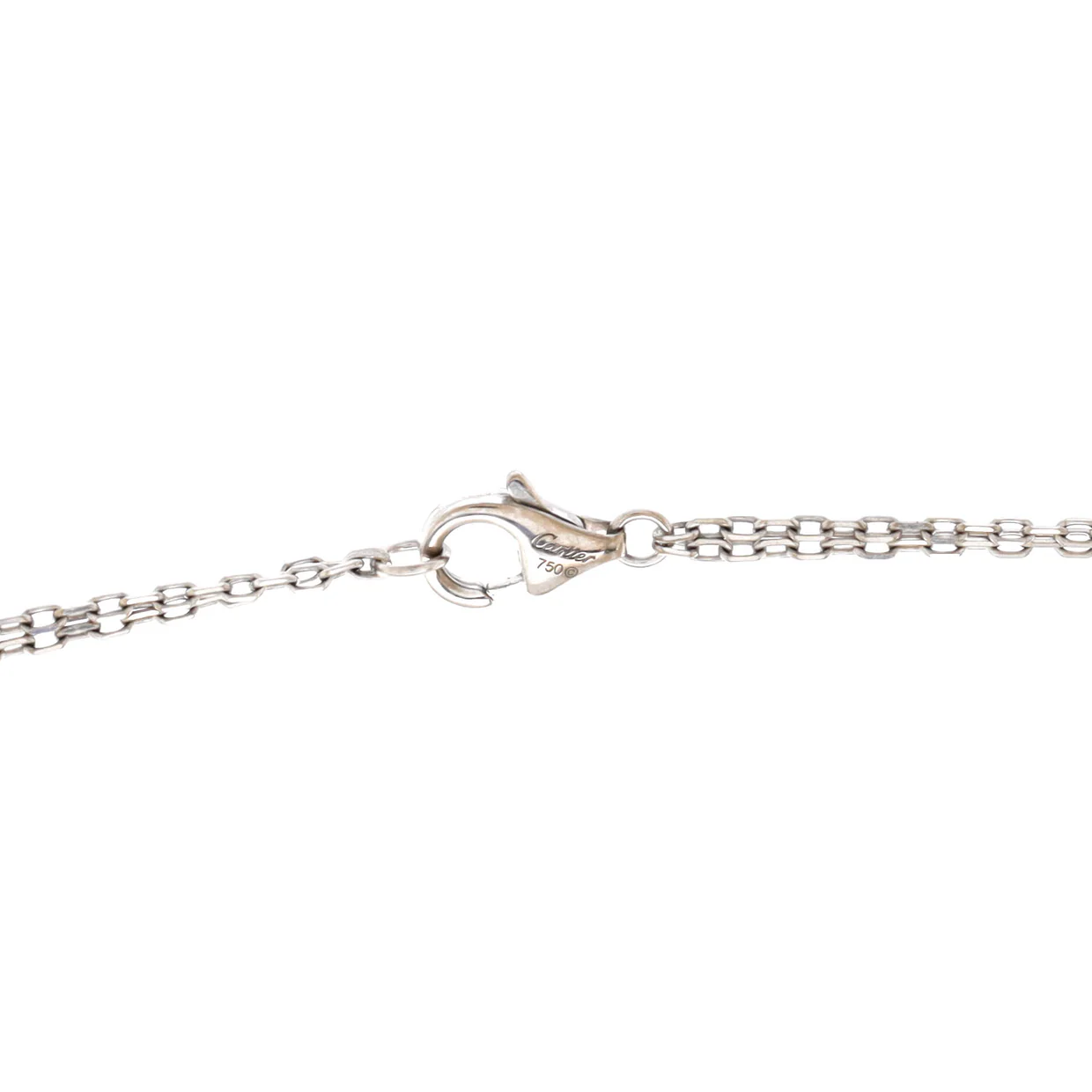 Love 3 Ring Pendant Necklace 18K Rose Gold and 18K White Gold with Diamonds - Deep Luxury