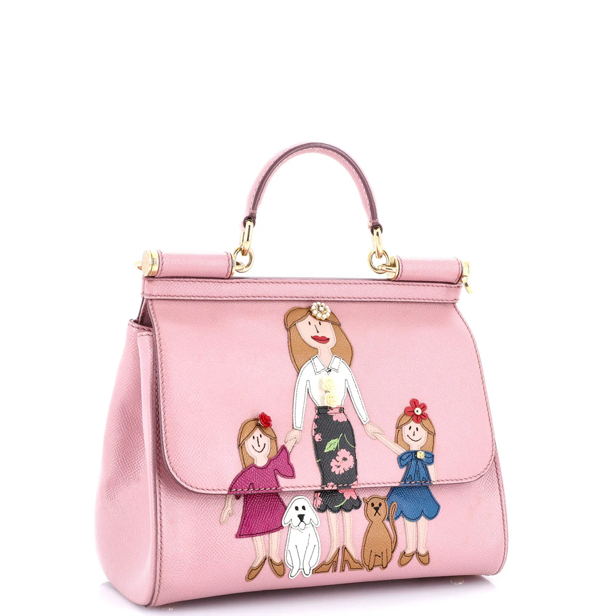 Family Miss Sicily Bag Patchwork Leather Medium - Deep Luxury