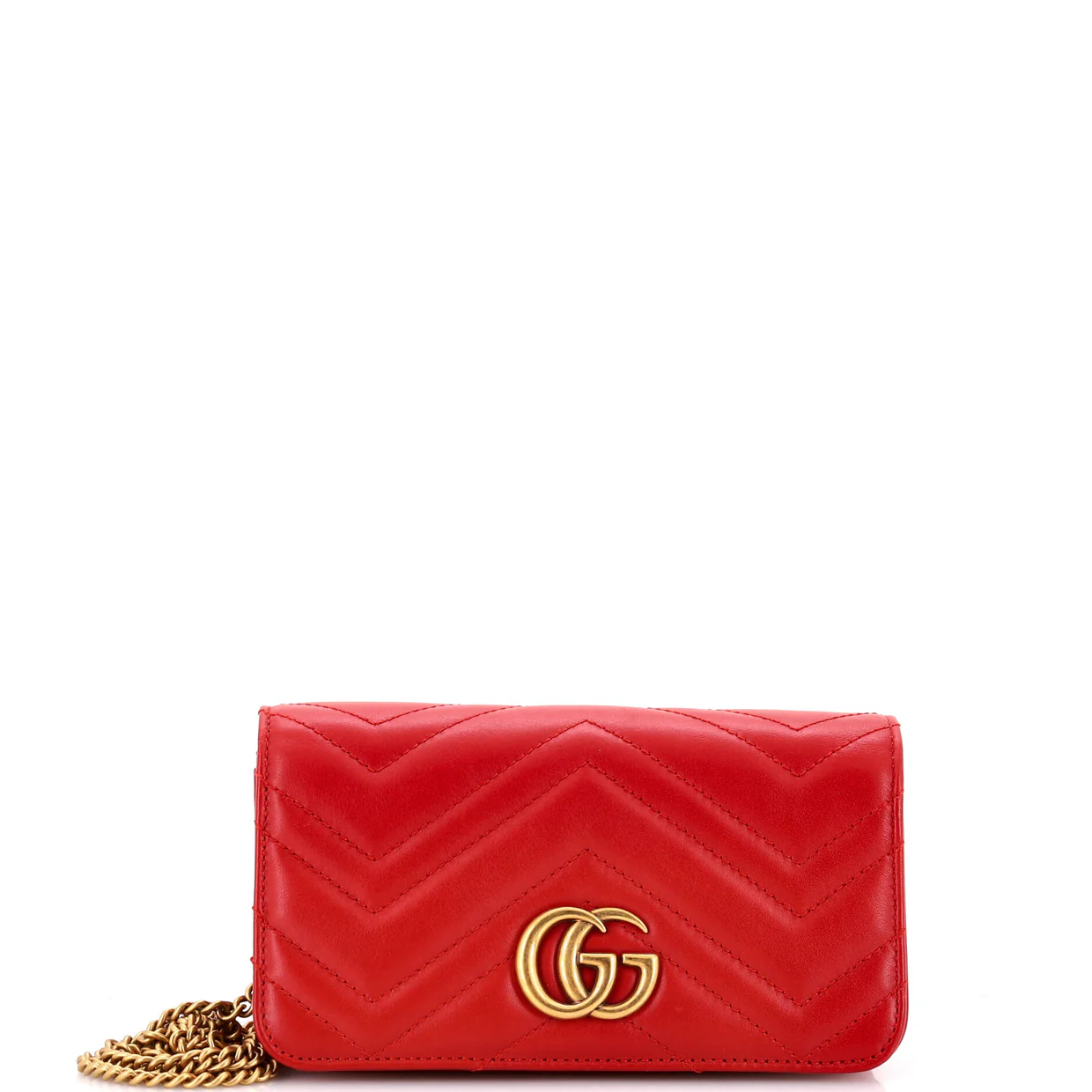 GG Marmont Chain Flap Bag Matelasse Leather Mini - Deep Luxury