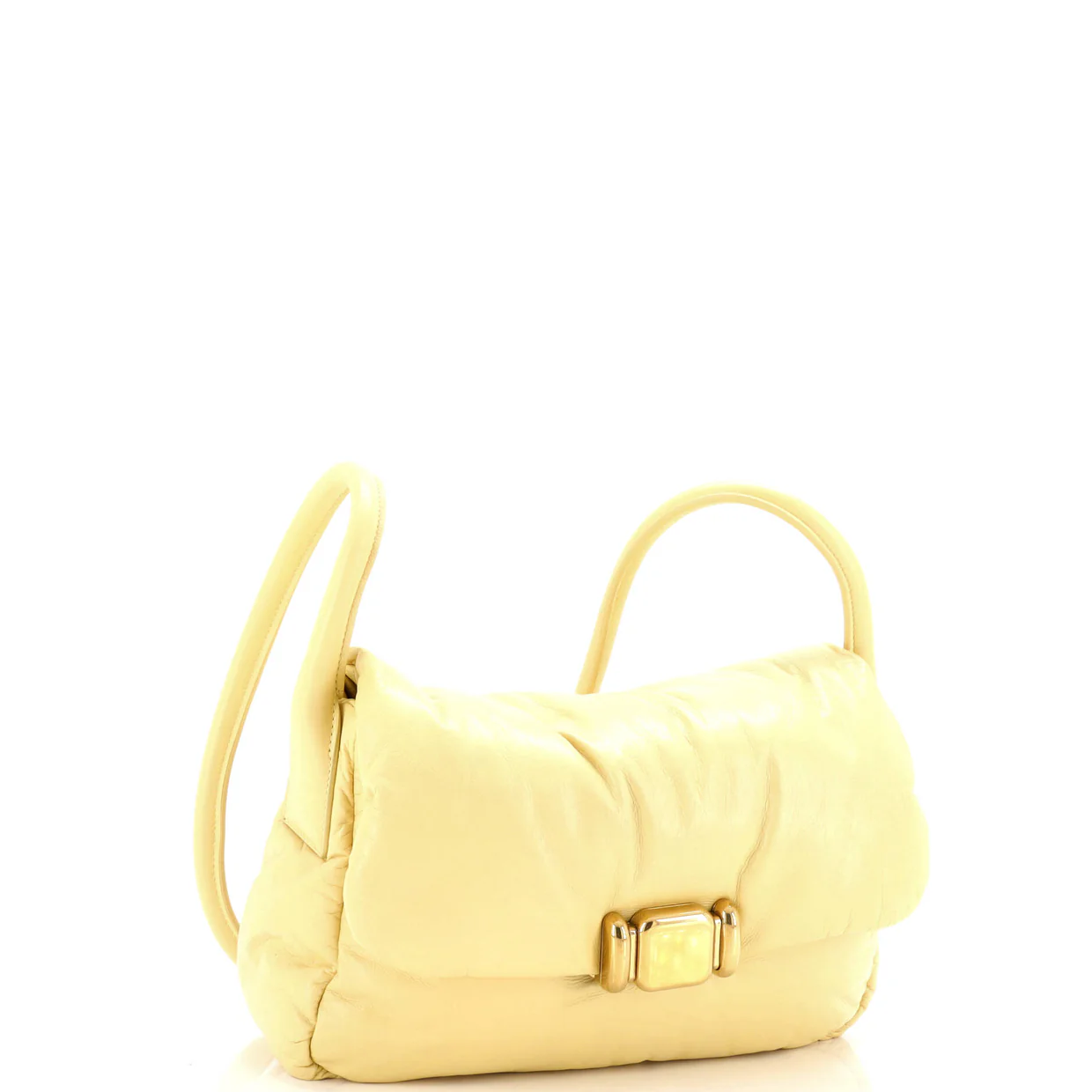 Pad Shoulder Bag Leather - Deep Luxury