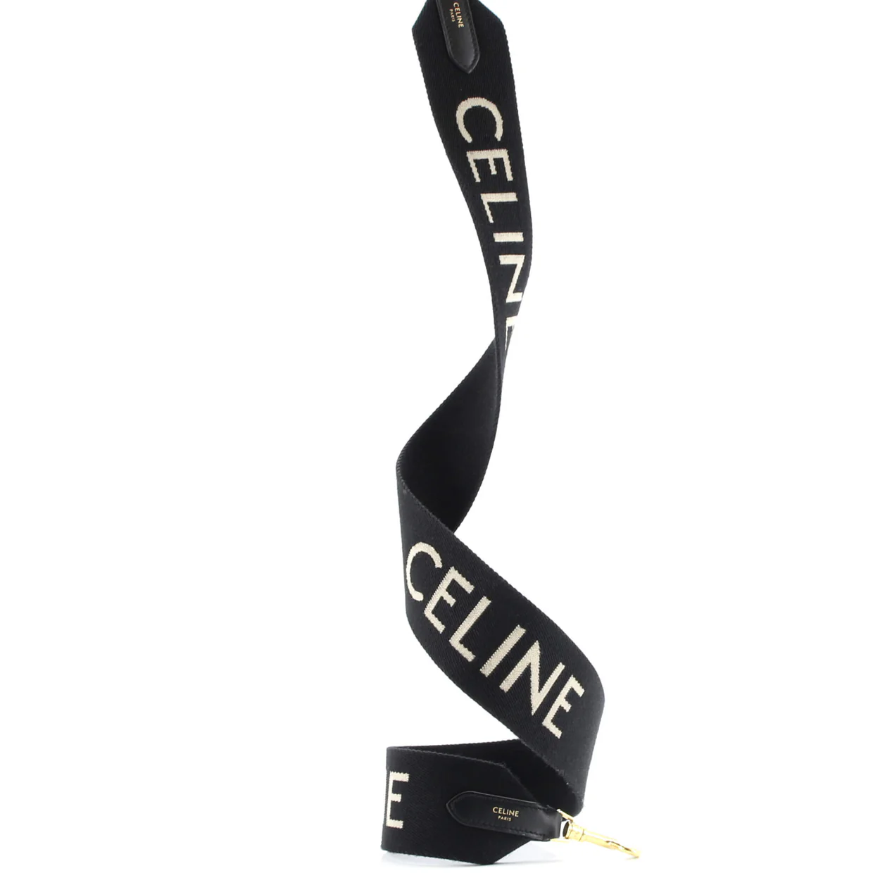 Logo Shoulder Strap Jacquard Wool Long - Deep Luxury