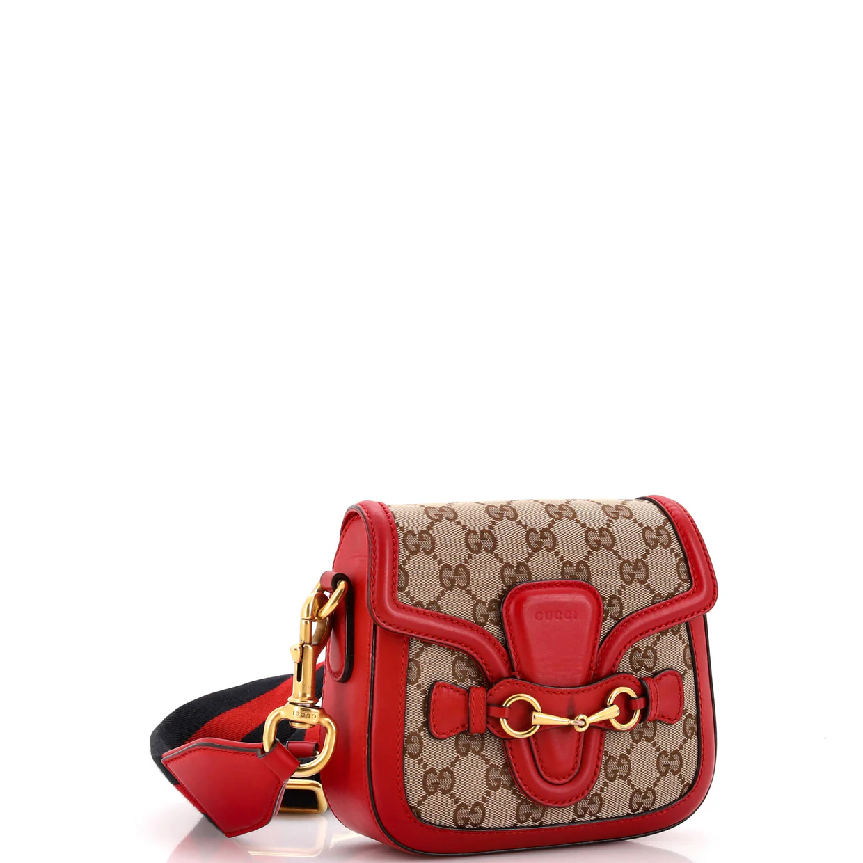 Lady Web Shoulder Bag GG Canvas Small - Deep Luxury