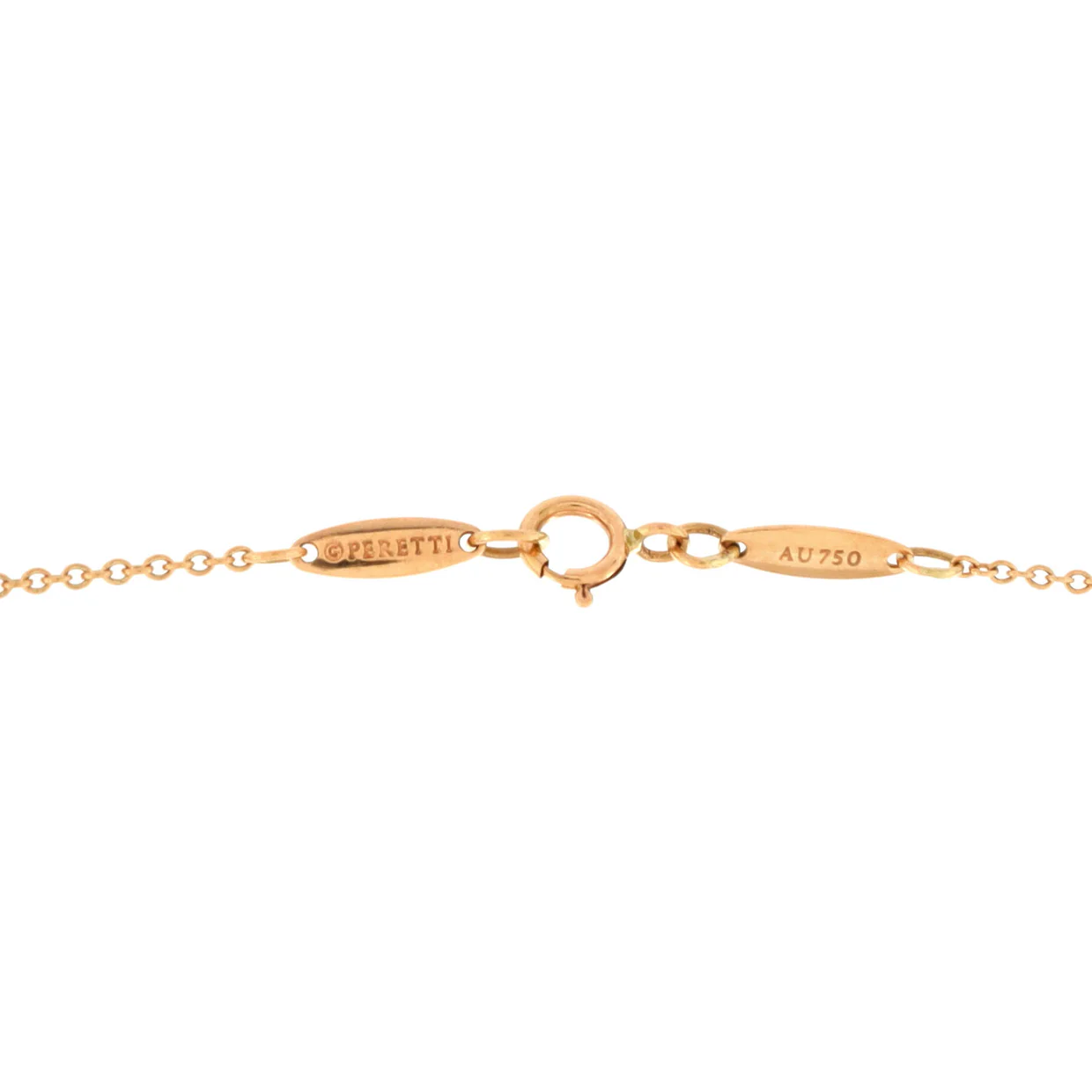 Elsa Peretti Open Heart 5 Diamonds Pendant Necklace 18K Rose Gold with Diamonds - Deep Luxury
