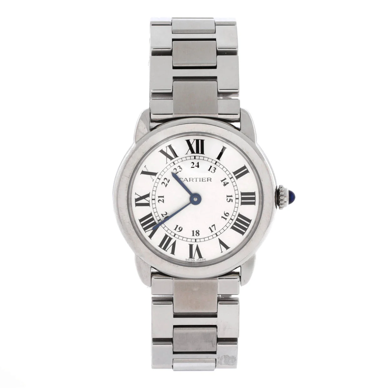 Ronde Solo de Cartier Quartz Watch Stainless Steel 29 - Deep Luxury