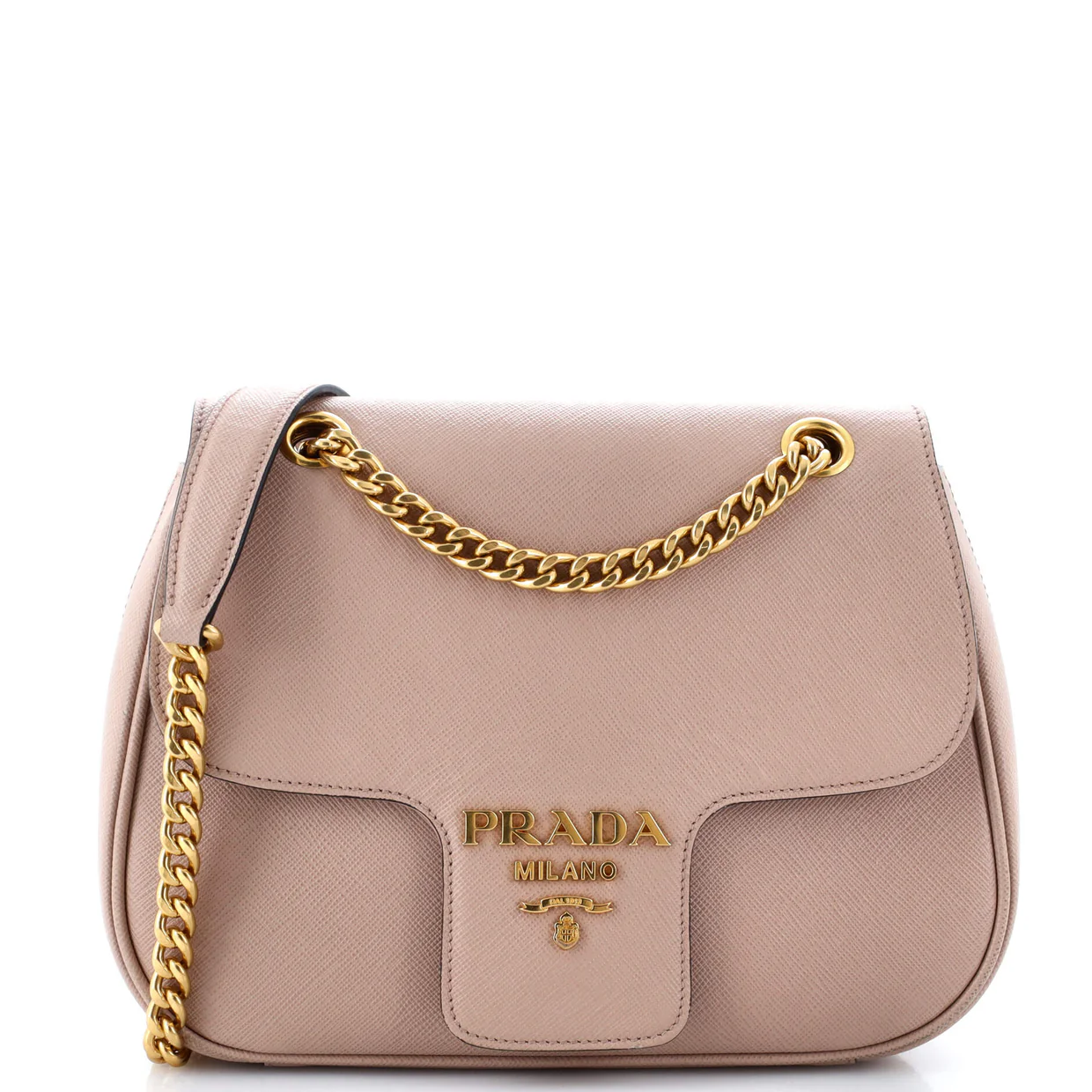 Pattina Flap Shoulder Bag Saffiano Leather Small - Deep Luxury