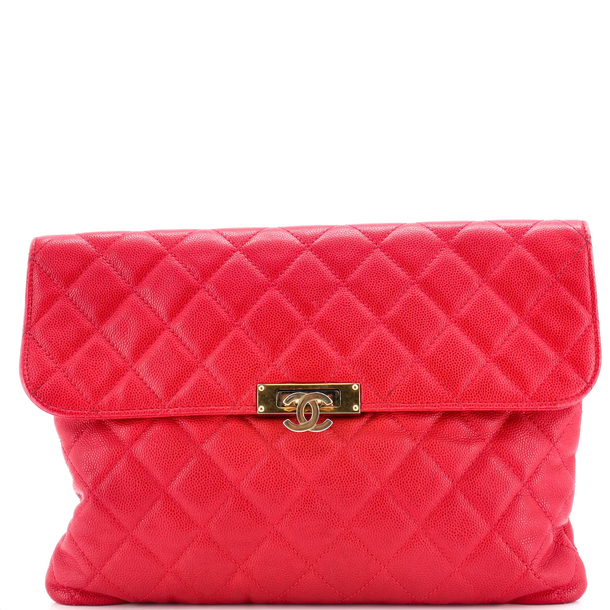 Golden Class O Case Clutch Quilted Caviar Medium - Deep Luxury
