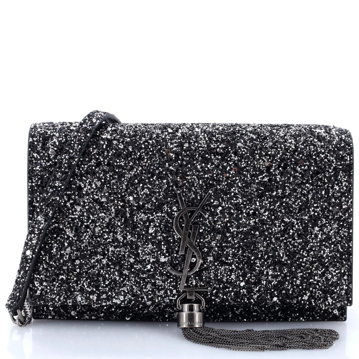 Classic Monogram Tassel Chain Wallet Glitter - Deep Luxury