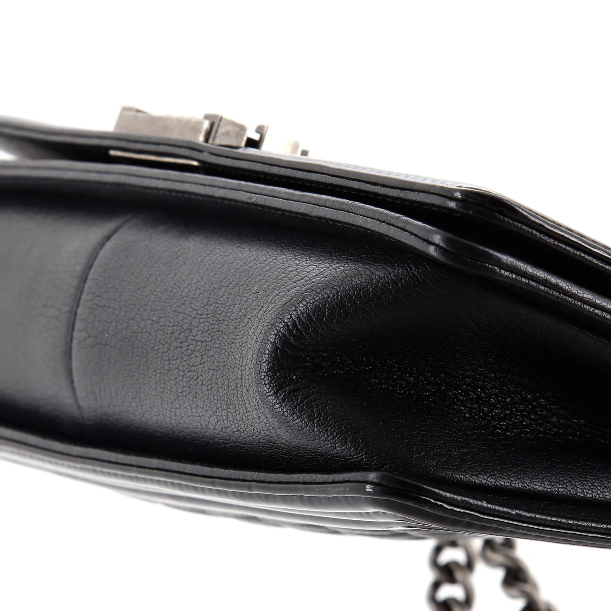 Boy Flap Bag Quilted Goatskin with Patent New Medium - Deep Luxury