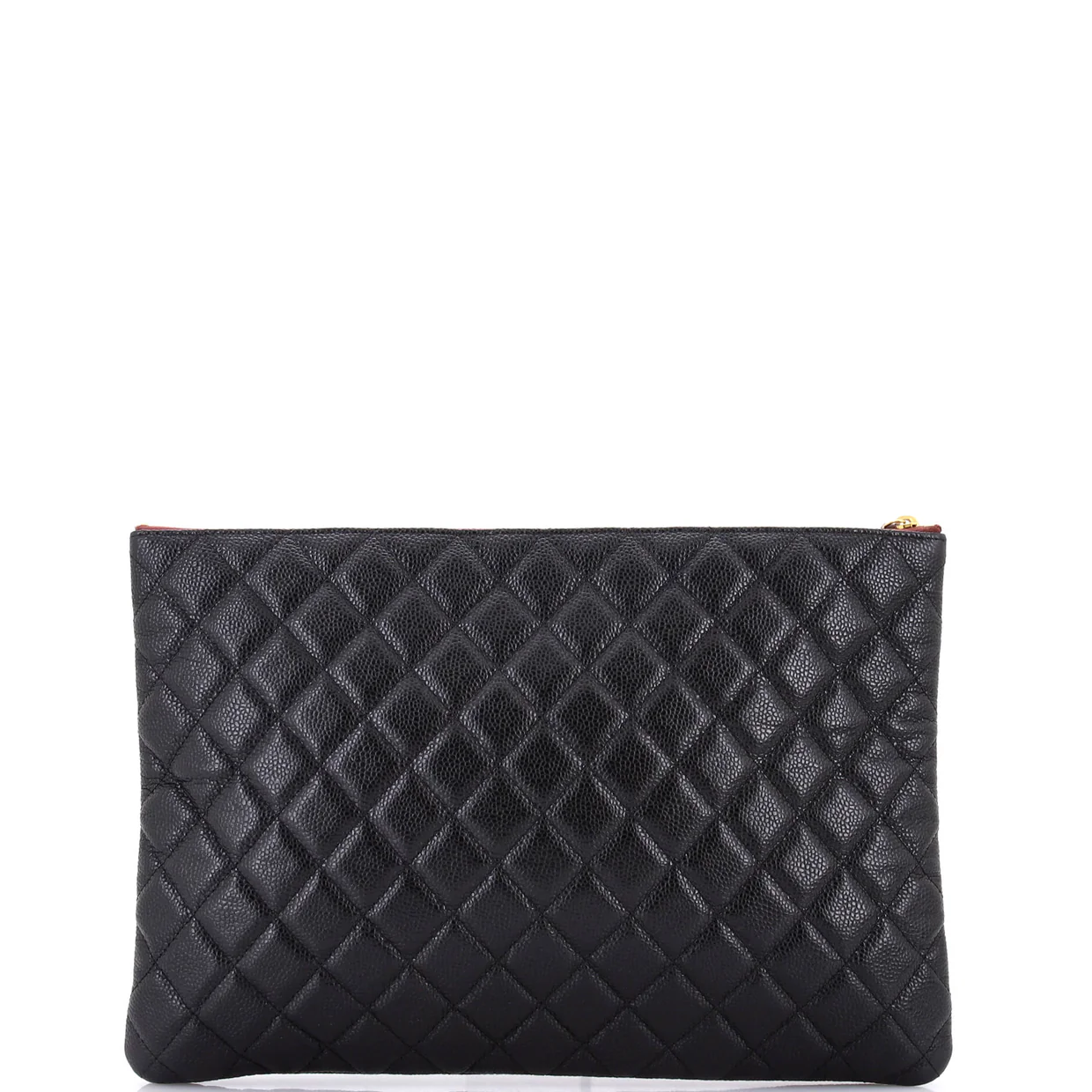 O Case Clutch Quilted Caviar Large - Deep Luxury