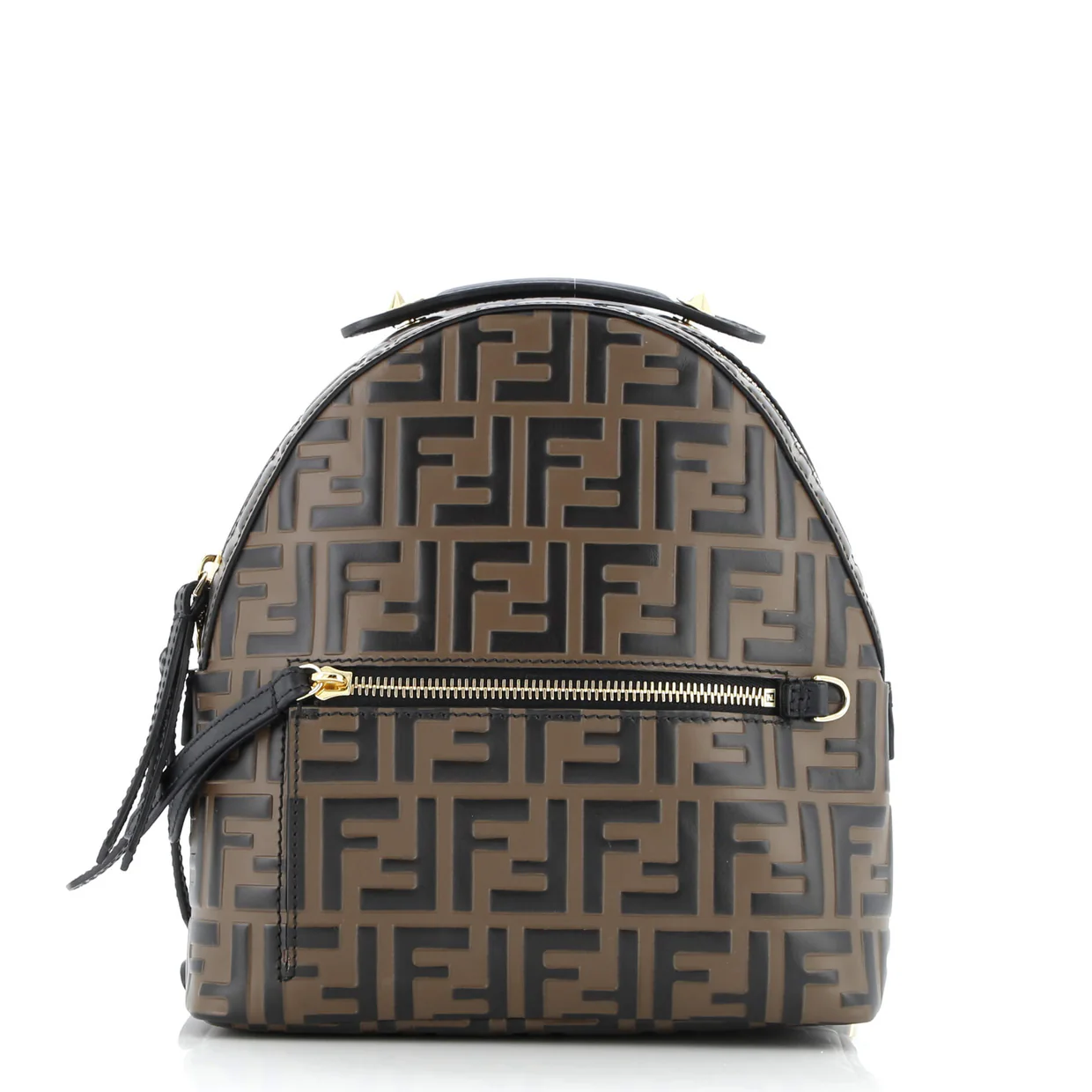 By The Way Backpack Zucca Embossed Leather Mini - Deep Luxury