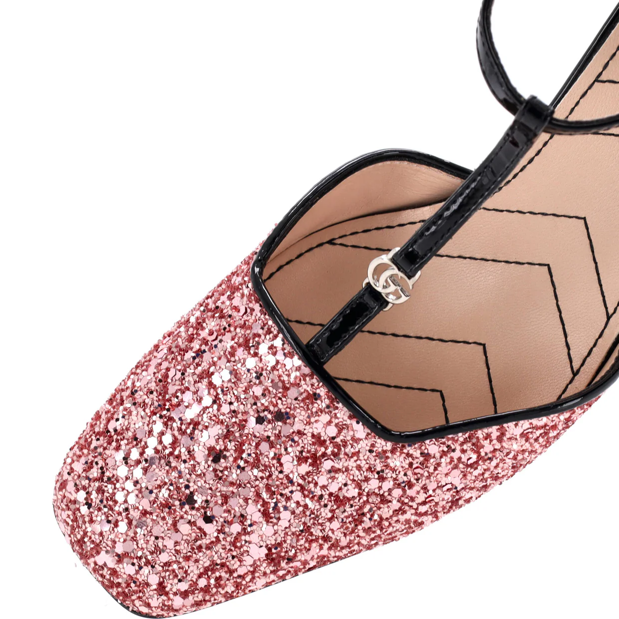 Women's Slingback Pumps Glitter and Patent - Deep Luxury