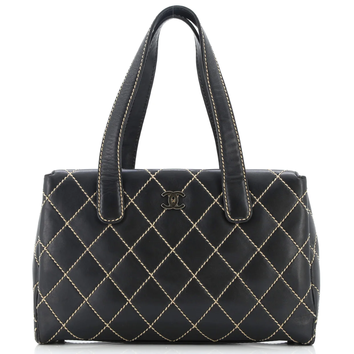 Surpique Tote Quilted Leather Medium - Deep Luxury