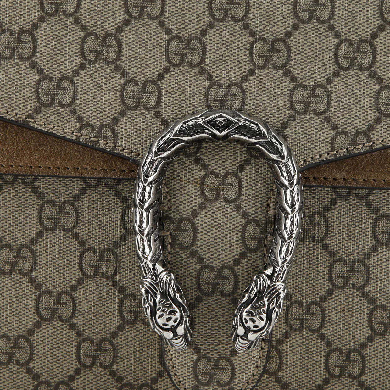 Dionysus Bag GG Coated Canvas and Leather Small - Deep Luxury