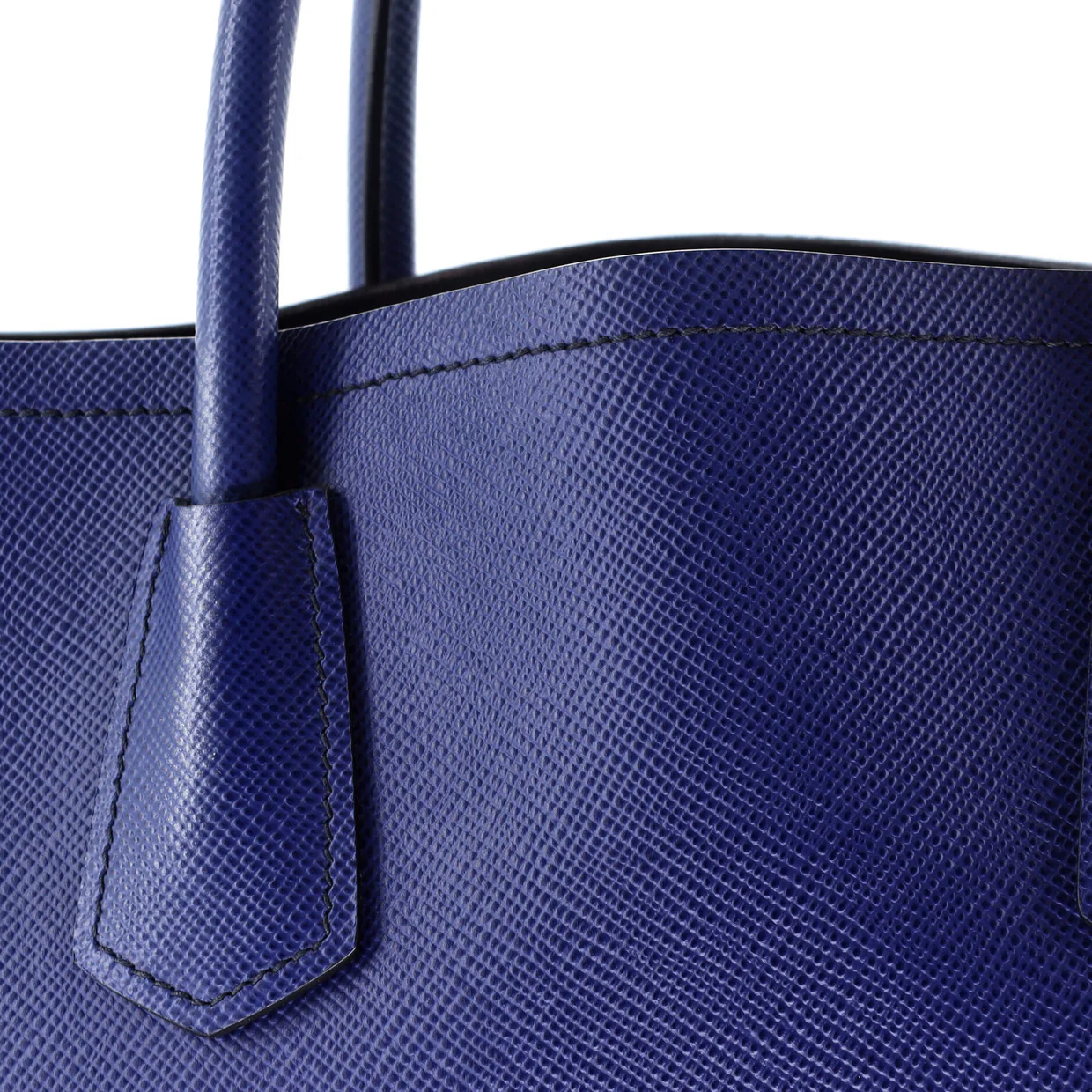 Cuir Double Tote Saffiano Leather Medium - Deep Luxury