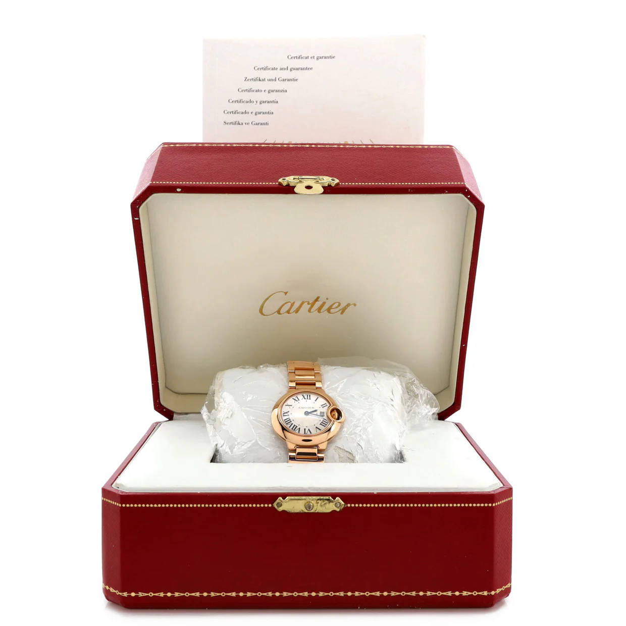 Ballon Bleu de Cartier Quartz Watch Rose Gold 28 - Deep Luxury