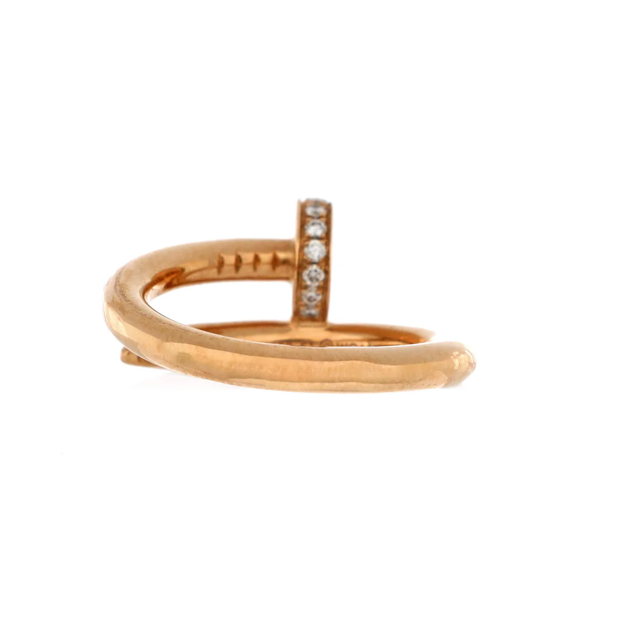 Juste un Clou Ring 18K Rose Gold and Diamonds - Deep Luxury