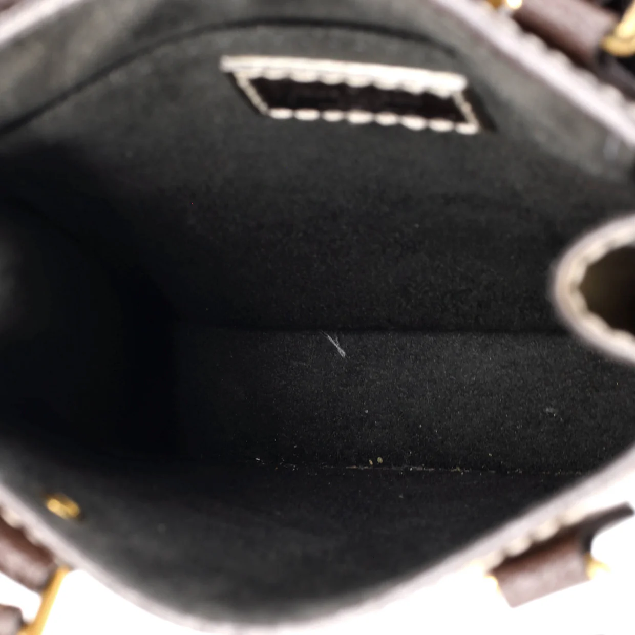 Petit Sac Plat Bag Monogram Vernis with Monogram Canvas - Deep Luxury