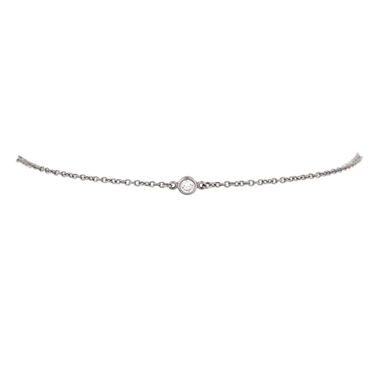 Elsa Peretti Diamonds by the Yard 3 Stone Bracelet Platinum with Diamonds - Deep Luxury