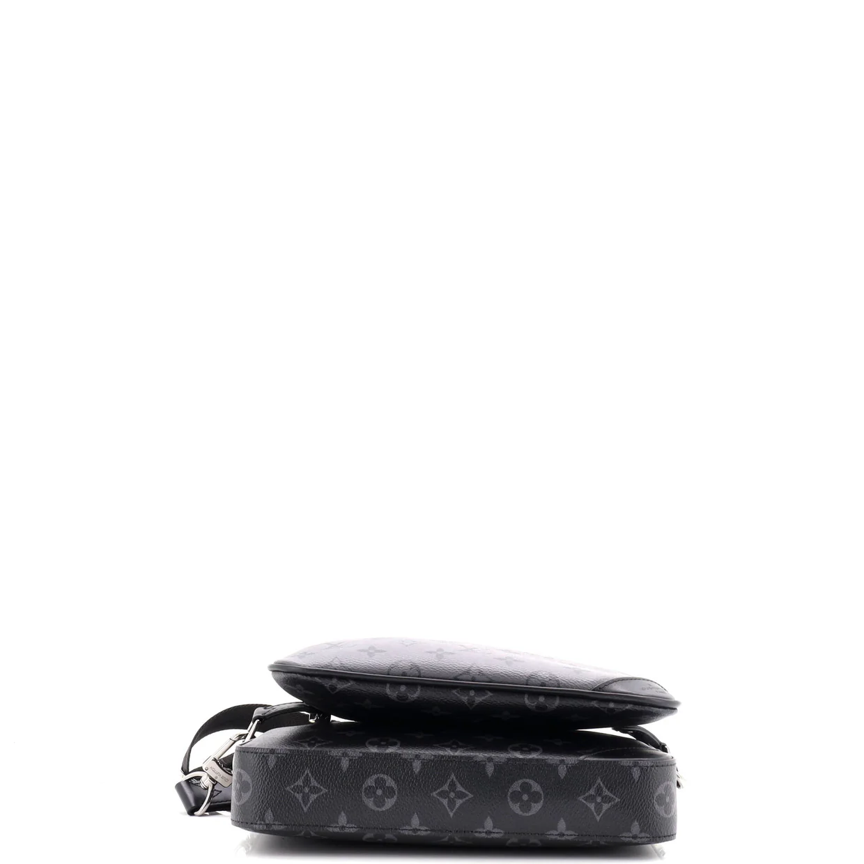 Trio Messenger Bag Reverse Monogram Eclipse Canvas - Deep Luxury