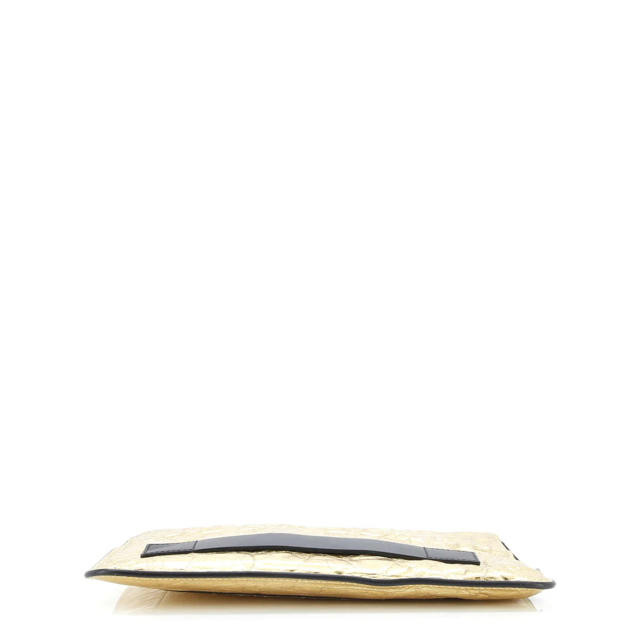 Feminine Pouch Crinkled Leather Medium - Deep Luxury