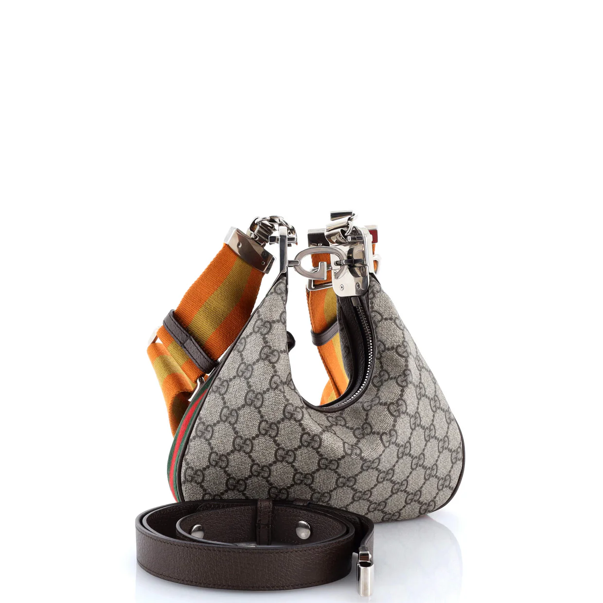 Attache Shoulder Bag GG Coated Canvas Small - Deep Luxury