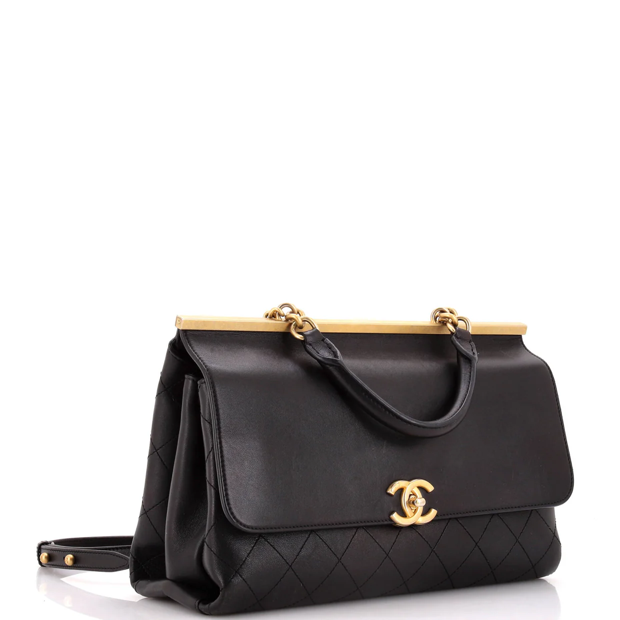 Coco Luxe Flap Bag Quilted Calfskin Medium - Deep Luxury