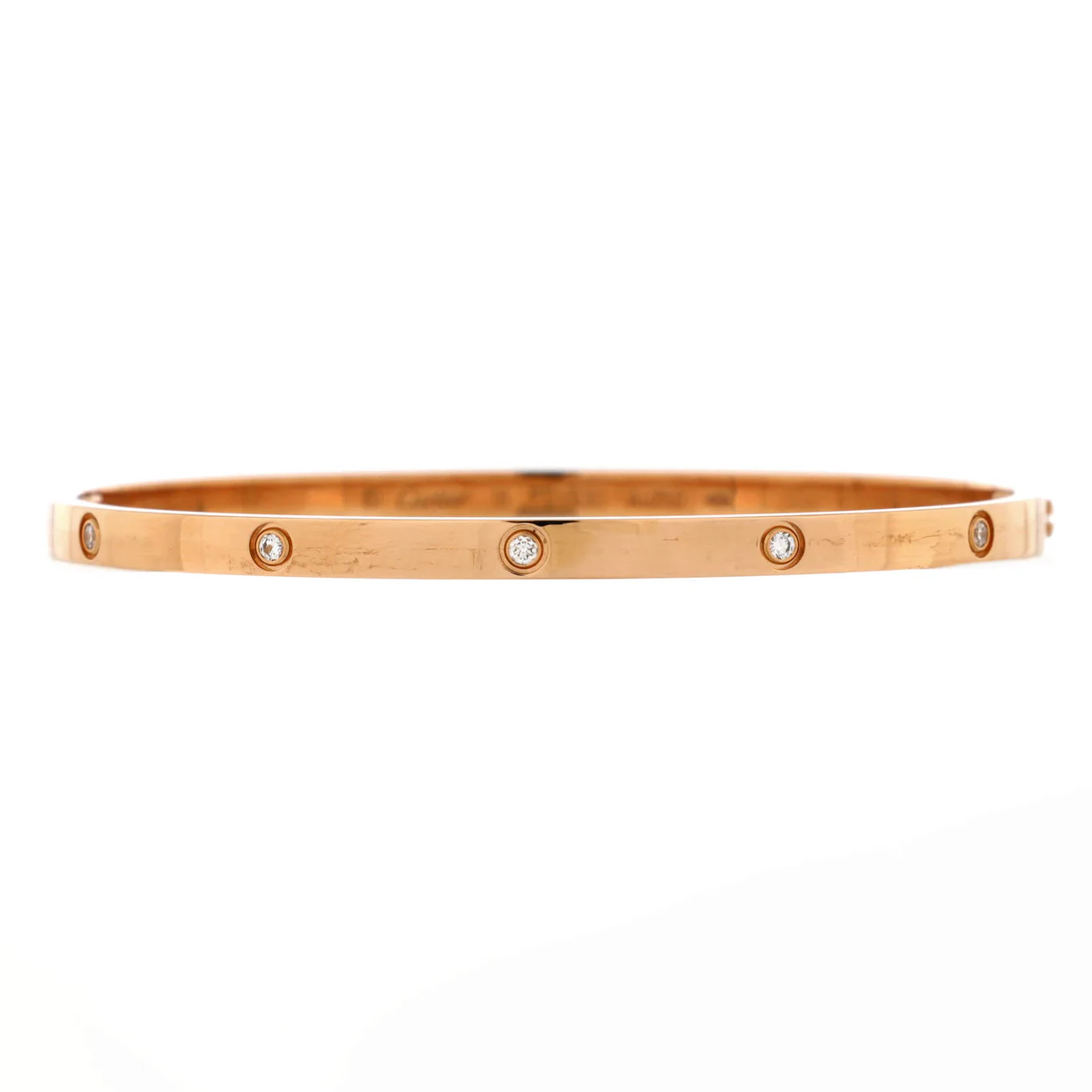 Love 10 Diamond Bracelet 18K Rose Gold with Diamonds Small - Deep Luxury