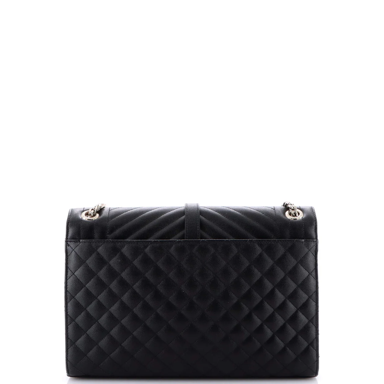 Classic Monogram Envelope Satchel Mixed Matelasse Leather Large - Deep Luxury