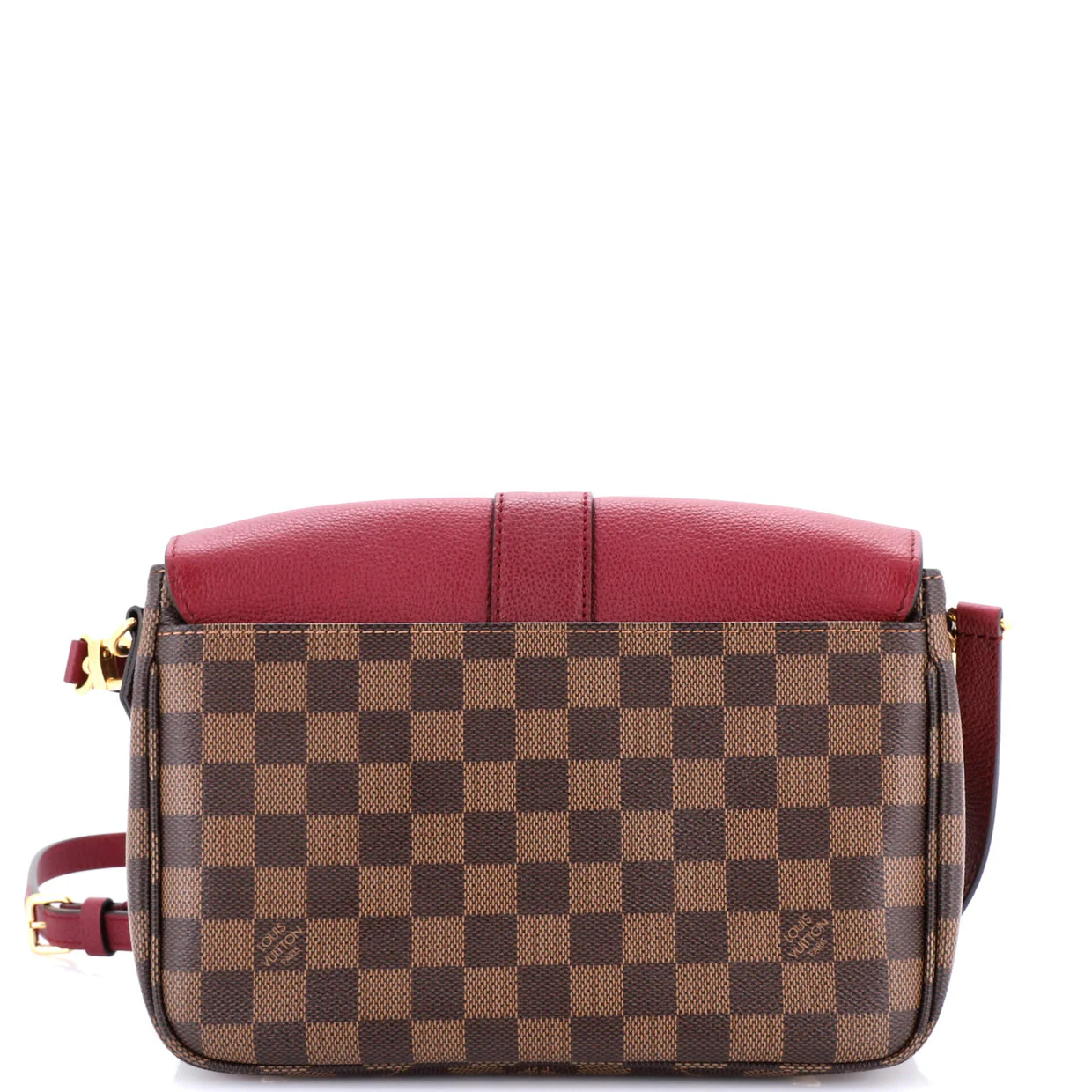 Clapton Handbag Damier and Leather PM - Deep Luxury